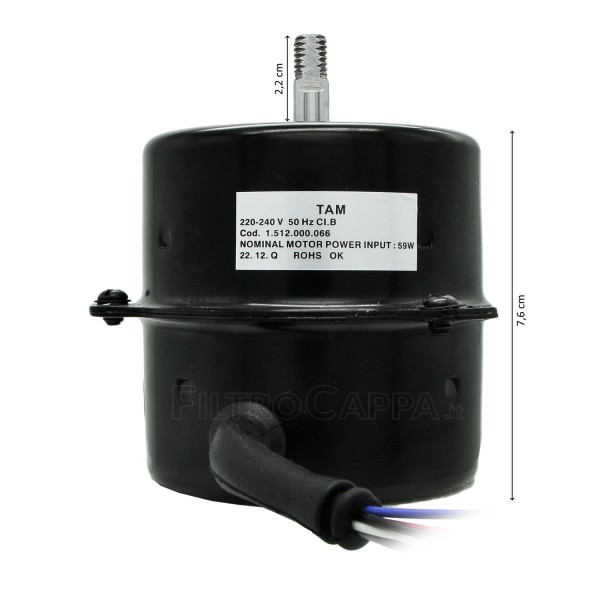 MOTEUR POUR ASPIRATEUR D'AIR VORTICE VORT PRESS 240 LL I CH75/25 1.512.000.066