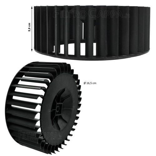 TURBINE DE VENTILATEUR POUR VORTICE QUADRO SUPER 11952 1.205.132.004