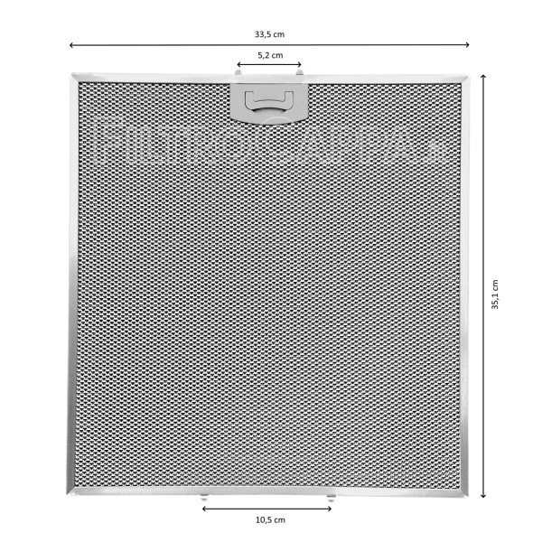 Filtro metallico 35,1 x 33,5 cm per cappa FRANKE Mepamsa 133.0066.494