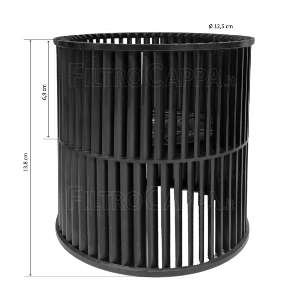 FABER FRANKE HOTTE VENTILATEUR ROUE DIAMÈTRE 12,5 CM D32.709.R01 133.0562.671