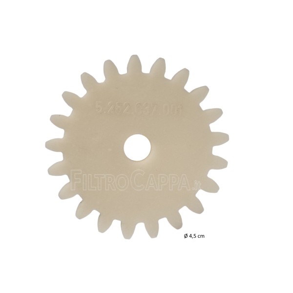 ENGRENAGE EN CAOUTCHOUC POUR MOTEUR GRILLE TOURNANTE VORTICE ARIANTE 30 60790 5.262.037.001