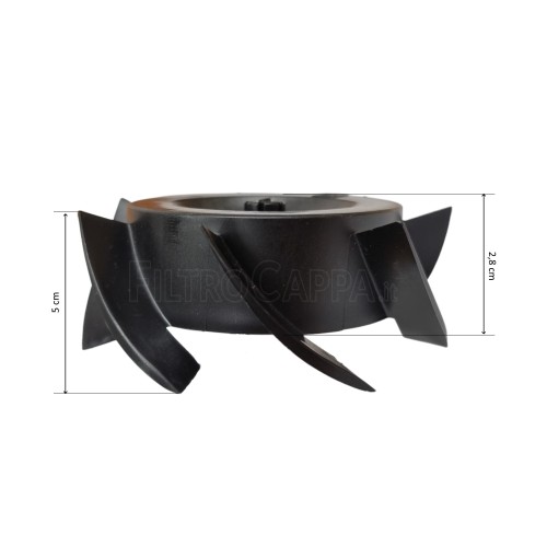 VENTILATEUR À ROUE POUR EXTRACTEUR VORTICE MF MF0 MG MGK 100/4 1.211.132.011 2