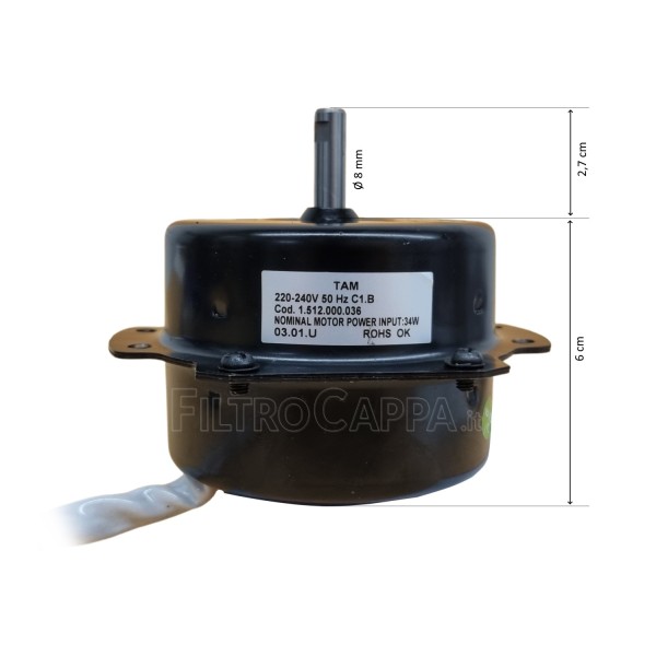 MOTOR 3 SPEED VORTICE ARIANTE 30 GZ-55 G255 1.512.000.036