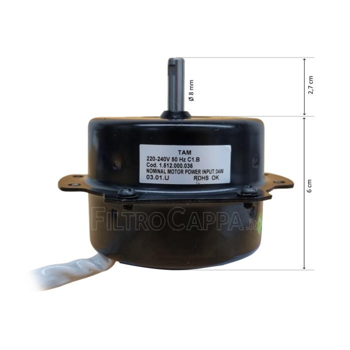 MOTEUR 3 VITESSES VORTICE ARIANTE 30 GZ-55 G255 1.512.000.036