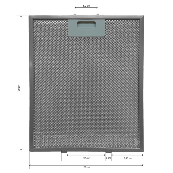 FILTRO METALLICO PER CAPPA GORENJE 25 X 30 CM 184735