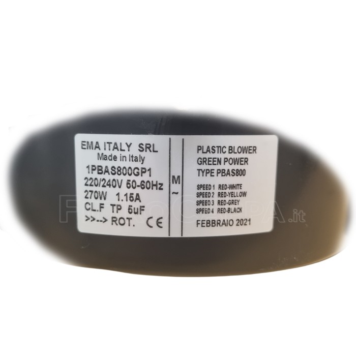 MOTOR PARA CAMPANA FOSTER 800 MC/H 4 V EMA 1PBAS800GP1 9700448