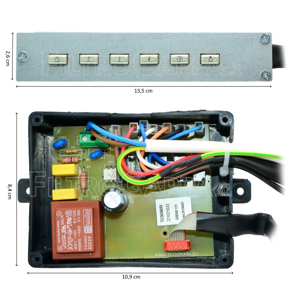 ELEKTRONIKPLATINE TASTATUR FÜR DUNSTABZUGSHAUBEN AIRONE CECCSR801000CL1060