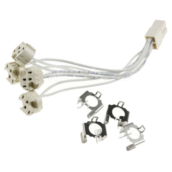 KIT SUPPORT DE LAMPE HALOGÈNE SPOTS POUR HOTTE DE CUISSON FABER FRANKE CYLINDRA 133.0059.114
