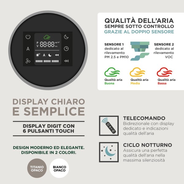 FABER DEPURATORE ARIA AIR HUB PORTATILE ABBATTE VIRUS E BATTERI PER UN ARIA PULITA DOVE VIVERE