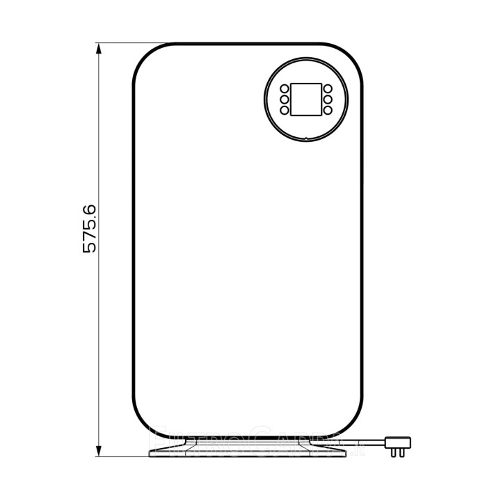 FABER DEPURADOR ARIA AIR HUBPORTATILE COLOR TITANIO OPACO 113.0666.175
