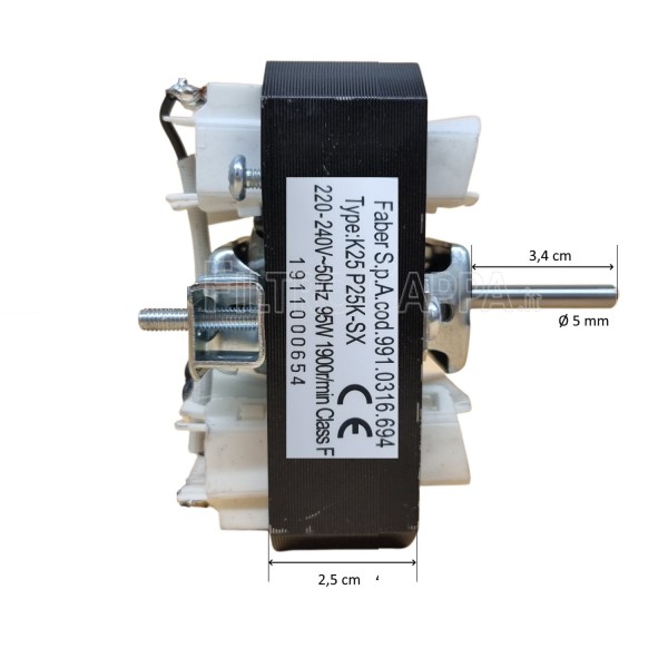 MOTOR FOR COOKER HOOD FABER K25 P25K-SX 4000197 133.0058.721