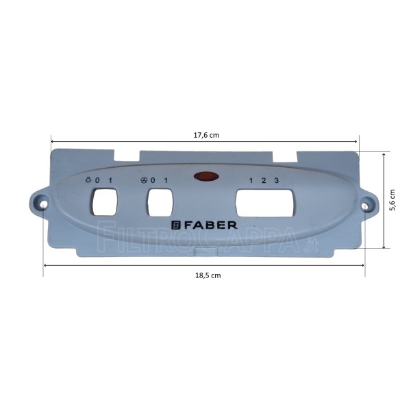 DASHBOARD FÜR FABER FRANKE SMEG DUNSTABZUGSHAUBE INCA 133.0018.684