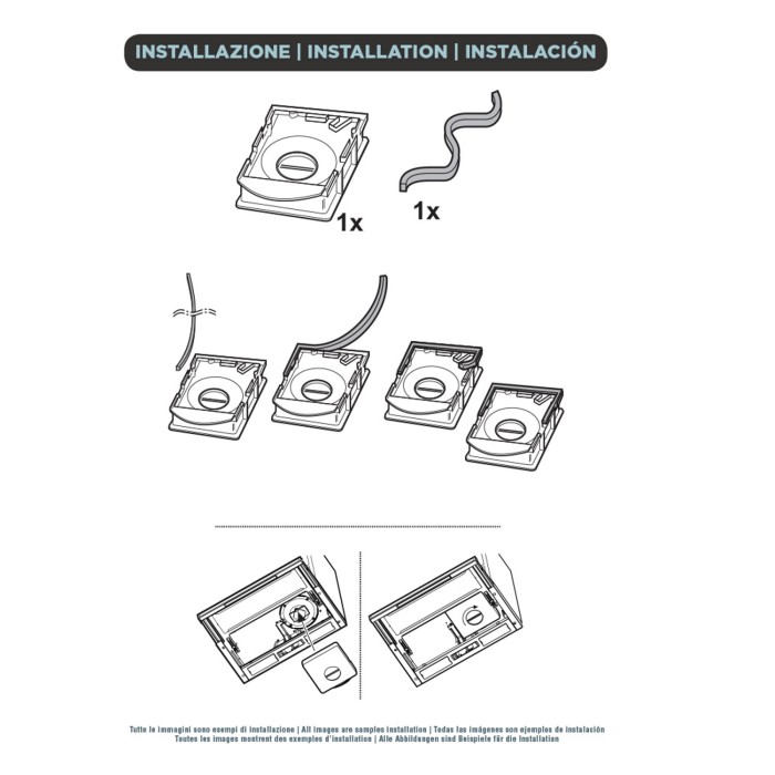 Kohlefilter für Dunstabzugshauben ELICA ELIBLOC - ORIGINALTEIL - KIT0161405