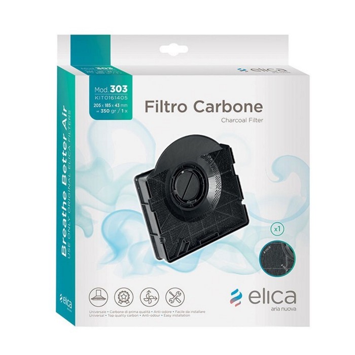 Filtro de carvão para coifas ELICA ELIBLOC - PEÇA GENUÍNA - KIT0161405 Filtro de carvão para coifas ELICA ELIBLOC - PEÇA GENUÍNA - KIT0161405