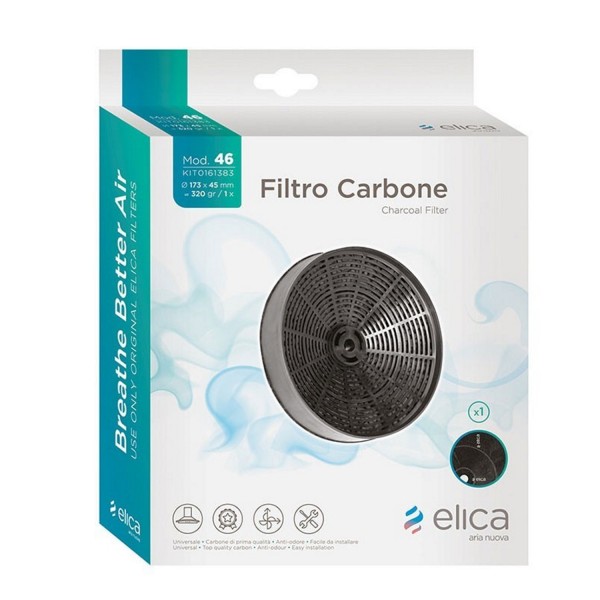 FILTRO CARBONE ATTIVO ELICA DIAMETRO 17 CM mod. 46 - ORIGINALE - KIT0161383