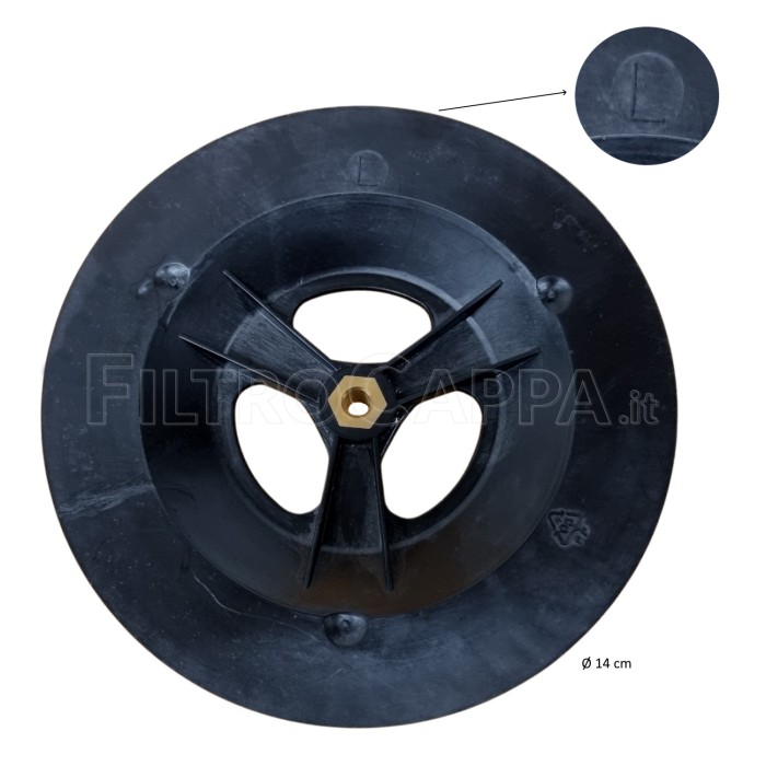 ELICA COOKER HOOD FAN WHEEL DIAMETER 14 CM 3012AC