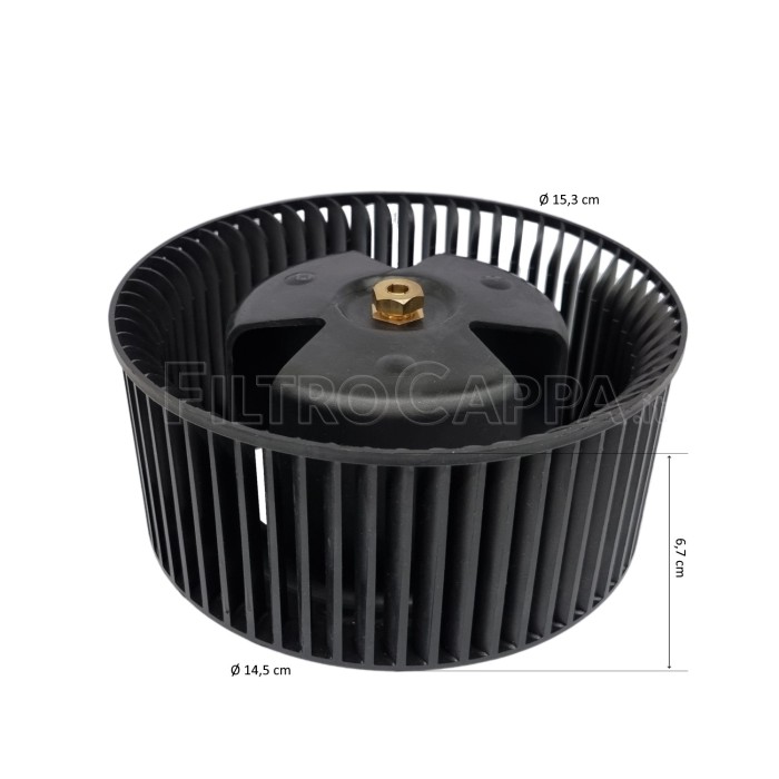 ROUE DE VENTILATEUR DE HOTTE Aspirante DIAMÈTRE 15,3 PAR ELICA TURBOAIR 3012V