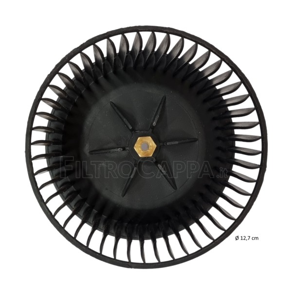 FABER FRANKE SMEG EXAUSTOR RODA DO VENTILADOR DIÂMETRO 12,7 CM PEÇA DE REPOSIÇÃO ORIGINAL 133.0018.237