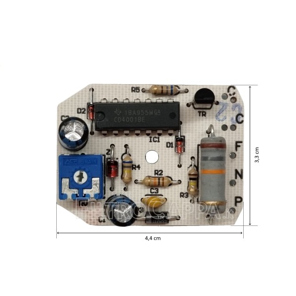 TIMER ELECTRONIC BOARD FOR VORTICE FAN VORT MICRO T 11910 5.247.000.108