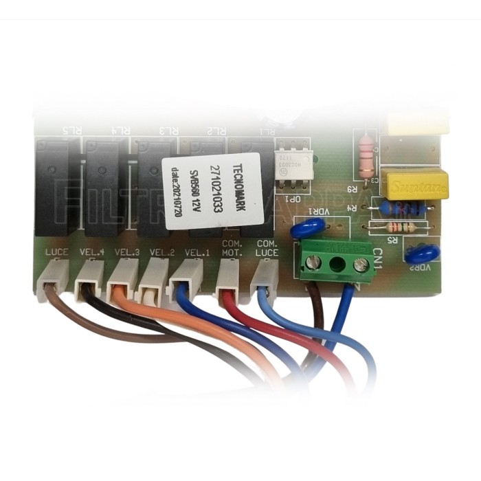 Teclado eletrônico com placa de alimentação para exaustor AIRONE CECCDGECO810CL1029
