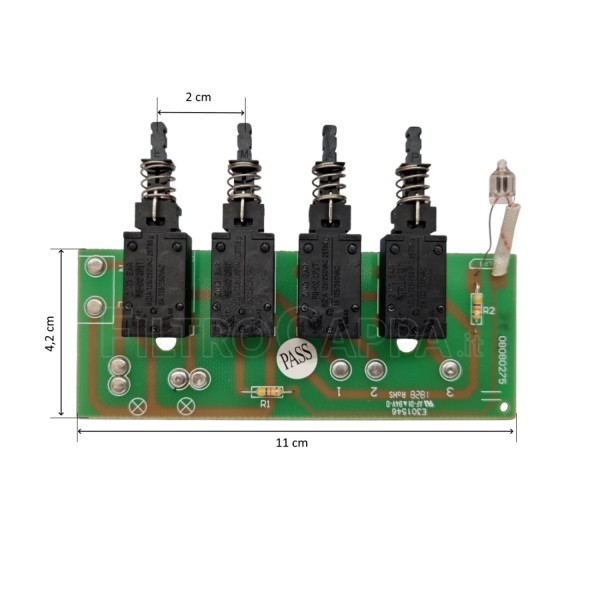 ELEKTRONIKPLATINE TASTATUR FÜR DUNSTABZUGSHAUBEN AIRONE MAX FIRE ELECTROLUX FRANKE GALVAMET DIADRE