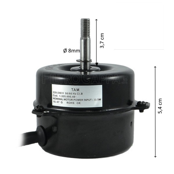 MOTOR FOR VORTICE LINEO 100 V0 17001 220 VOLT 33,5 W 1.325.000.461