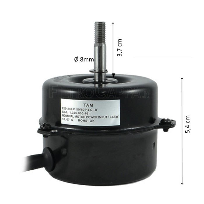 MOTOR PARA VORTICE LINEO 100 V0 17001 220 VOLT 33,5 W 1.325.000.461