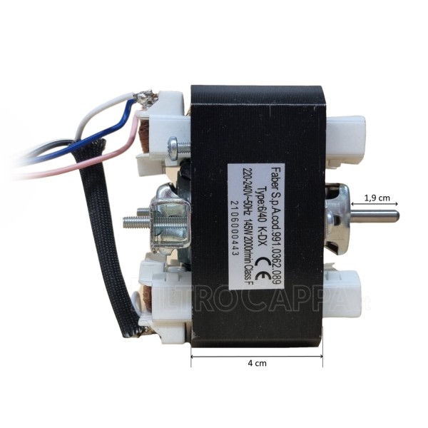 MOTOR FOR COOKER HOOD FABER 6/40 K-DX ARCO TL 4000153 795210737 133.0017.678