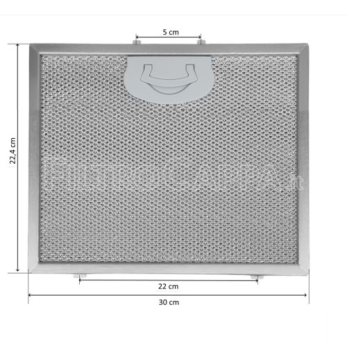 Metallfilter 30 x 22,4 cm für AIRONE Dunstabzugshaube ACFMAA9X30X22MC000