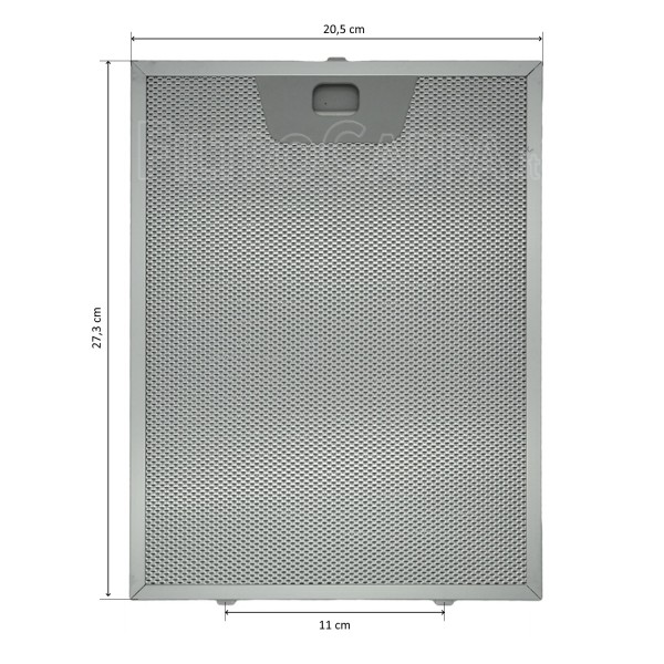 Filtro metallico alluminio 20,5 x 27,3 cm FABER FRANKE 133.0036.291