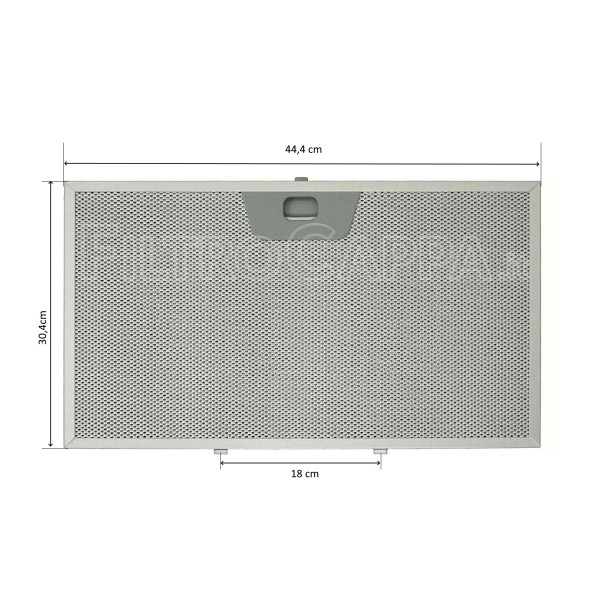 FILTRO METALLICO 44,4 X 30,4 CM PER CAPPA FABER 133.0064.475