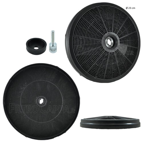 copia de FILTRO DE CARBÓN DIÁMETRO 23 CM CON TORNILLO ELICA - WHIRPOOL - IKEA - JET AIR FKS377