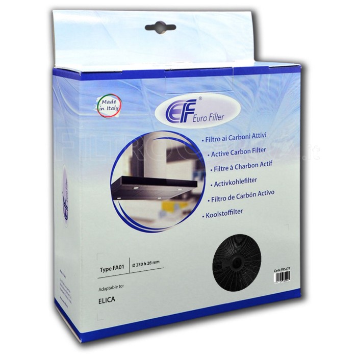 copy of CHARCOAL FILTER DIAMETER 23 CM WITH SCREW ELICA - WHIRPOOL - IKEA - JET AIR FKS377