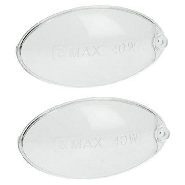 LIGHTING DIFFUSER 2 PCS OVAL 5,5 X 10 CM FOR COOKER HOOD PF016