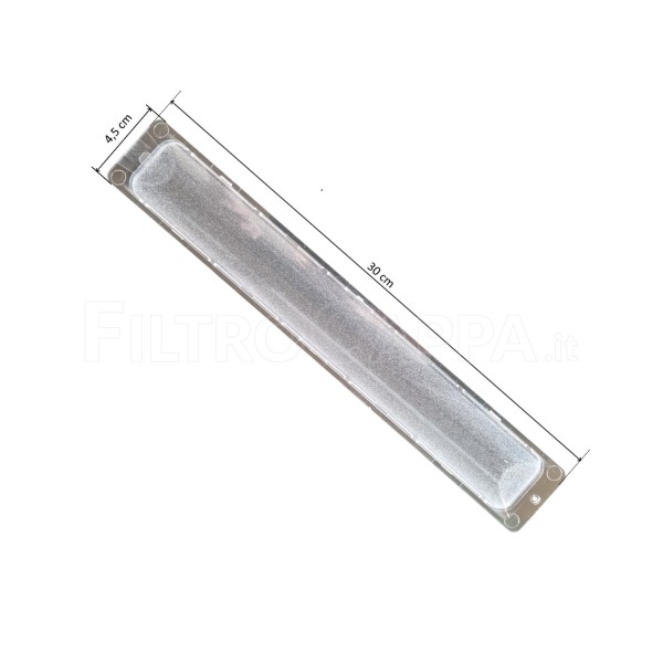 LIGHTING DIFFUSER 30 X 4,5 CM FOR COOKER HOOD FABER FRANKE VALUE 133.0059.014