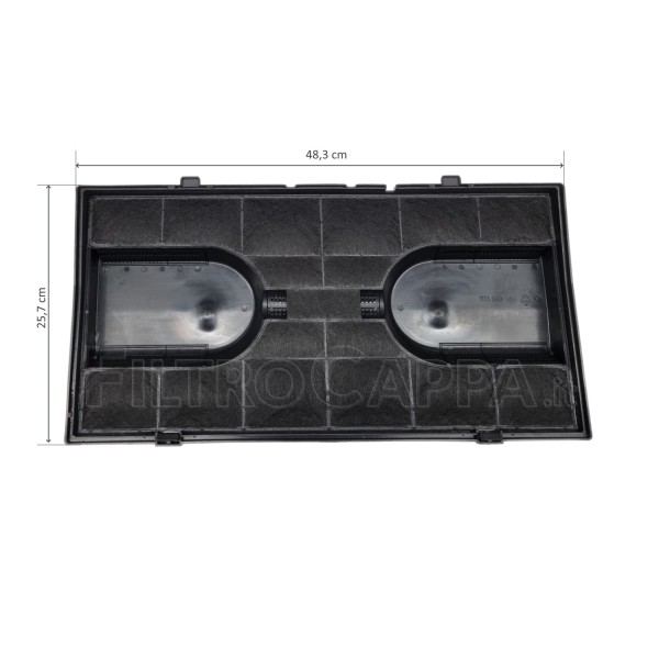 FILTRE À CHARBON MOD.190 48,3 X 25,7 CM POUR HOTTE DE CUISSON ELICA WHIRPOOL AEG FKS159 FILTRE À CHARBON MOD.190 48,3 X 25,7 CM POUR HOTTE DE CUISSON ELICA WHIRPOOL AEG FKS159