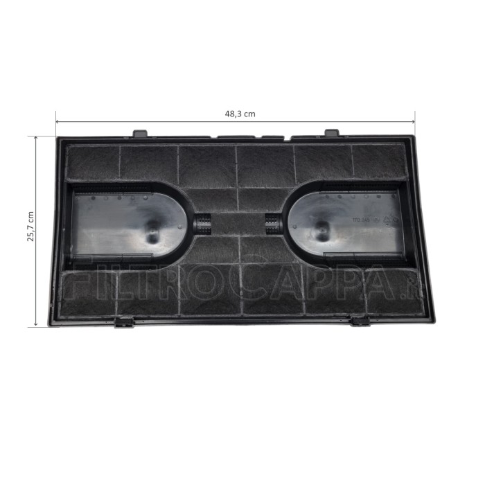 FILTRE À CHARBON MOD.190 48,3 X 25,7 CM POUR HOTTE DE CUISSON ELICA WHIRPOOL AEG FKS159 FILTRE À CHARBON MOD.190 48,3 X 25,7 CM POUR HOTTE DE CUISSON ELICA WHIRPOOL AEG FKS159