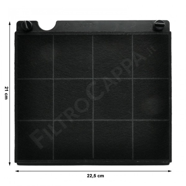 CHARCOAL FILTER ELICA 21 X 22,5 CM mod.15 BULCK F00333A