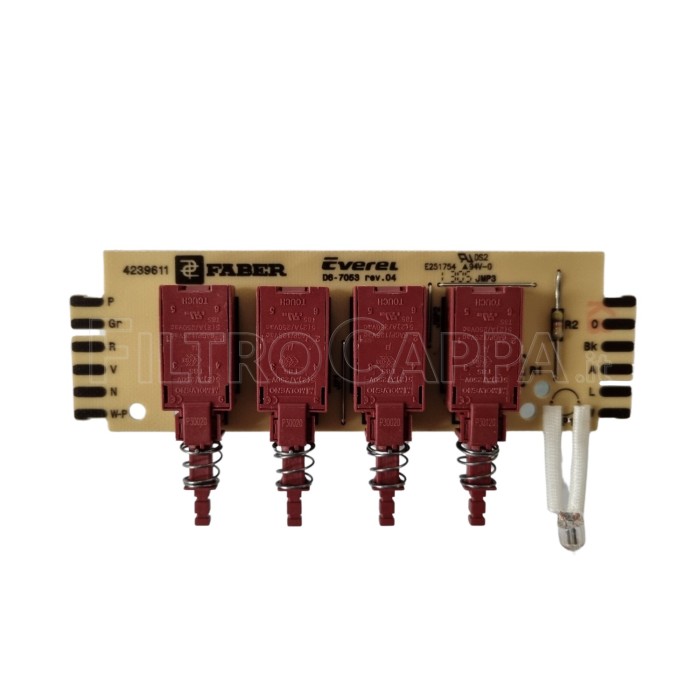 CLAVIER FABER FRANKE GENIUNE PIÈCE DE RECHANGE 4239611 133.0056.052 CLAVIER FABER FRANKE GENIUNE PIÈCE DE RECHANGE 4239611 133.0056.052