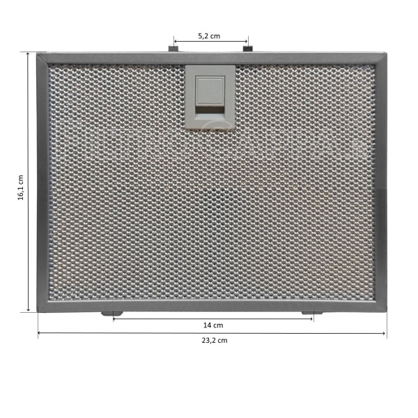 METALLFILTER ASI FÜR DUNSTABZUGSHAUBEN FALMEC 23,2 X 16,1 CM 101080248