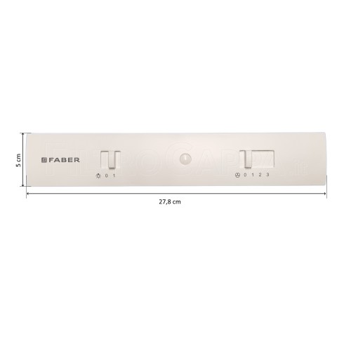 SLIDER FOR FABER COOKER HOOD WHITE CONTROLS 3 SPEED AND LIGHT 133.0058.381