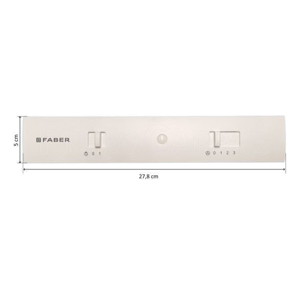 CURSEUR POUR HOTTE FABER BLANC COMMANDES 3 VITESSES ET LUMIÈRE 133.0058.381
