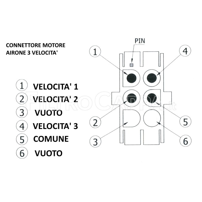 Motore 550 MC/H Cappa Aspirante Originale Airone CEMCL055000240Z007