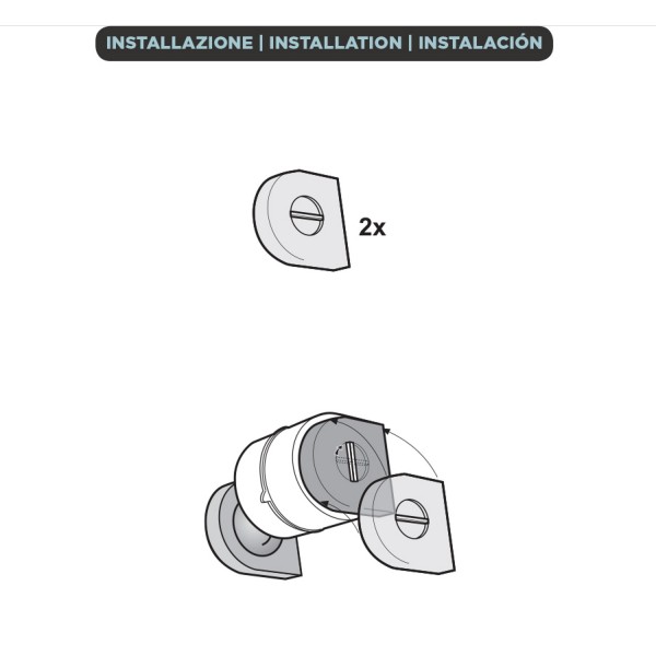 AKTIVKOHLEFILTER ( 2 STUCK ) FÜR DUNSTABZUGSHAUBEN ELICA mod.200 - ORIGINALEN - KIT0161400
