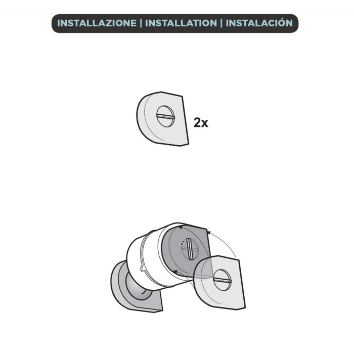 AKTIVKOHLEFILTER ( 2 STUCK ) FÜR DUNSTABZUGSHAUBEN ELICA mod.200 - ORIGINALEN - KIT0161400