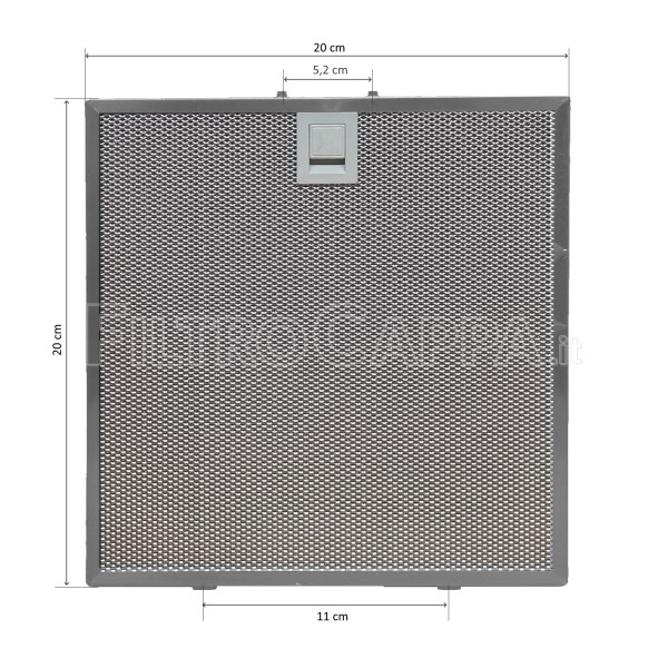 FILTRO METALLICO 20 x 20 CM PER CAPPA FOSTER 9700625