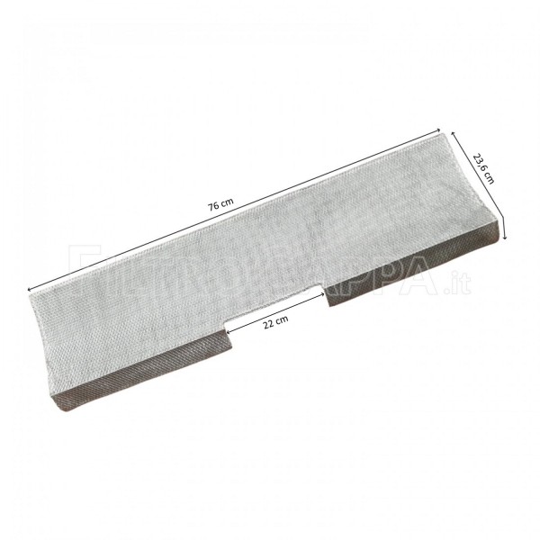 METAL FILTER 76 X 23,6 CM FOR COOKER HOOD ELICA ESTRAIBILE GR/F/80 1010MA