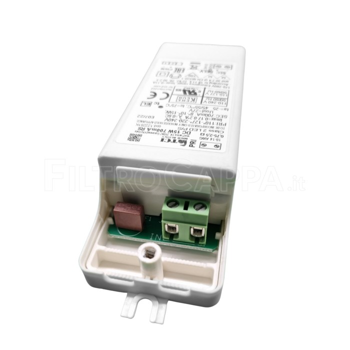 FUENTE DE ALIMENTACIÓN PARA FOCOS LED 700 mA 15 W 27 V máx 133.0171.826 FUENTE DE ALIMENTACIÓN PARA FOCOS LED 700 mA 15 W 27 V máx 133.0171.826