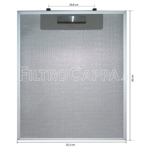 FILTRO METALLICO 25,2 X 30 CM PER CAPPA FABER FKA34