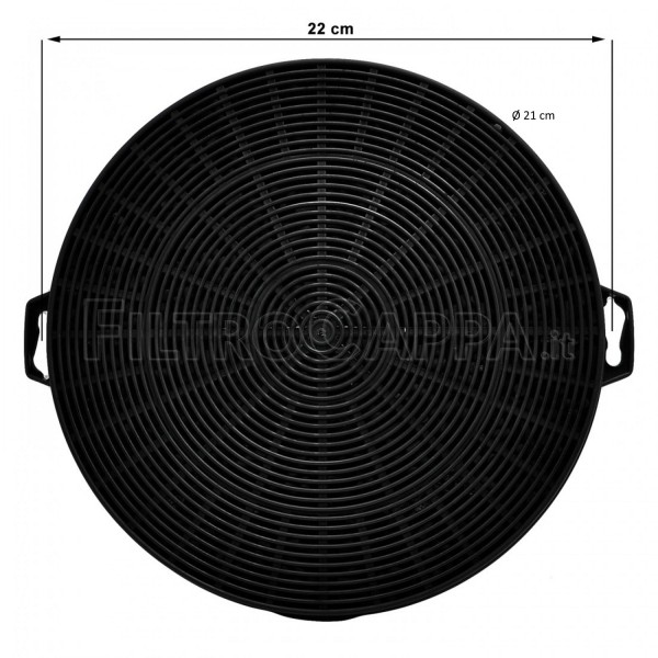 CHARCOAL FILTER ( 2 PCS ) DIAMETER 21 CM BOSCH COOKER HOODS FKS171BSH